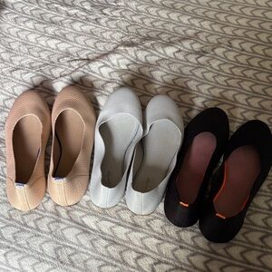 Stylish Women's Ballet Flats - Beige, Gray, and Black